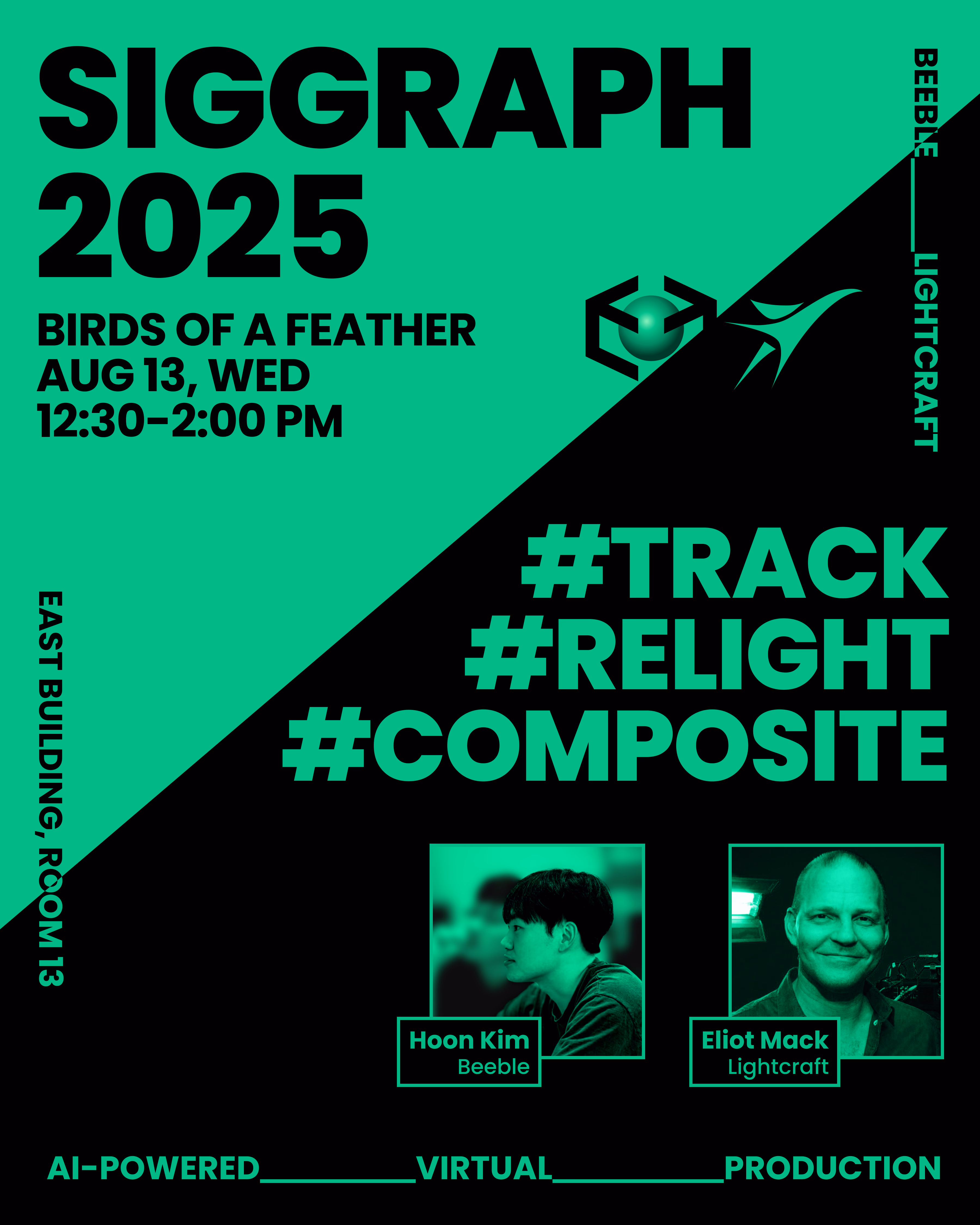 Beeble and Lightcraft Birds of a Feather session at SIGGRAPH 2025